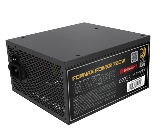 Gembird Fornax 750W 80 Plus Gold - 1346455 - zdjęcie 2